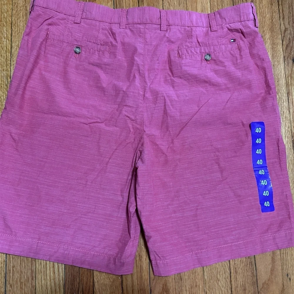 Tommy Hilfiger Mens Casual Classic Chino Shorts Size 40 Red